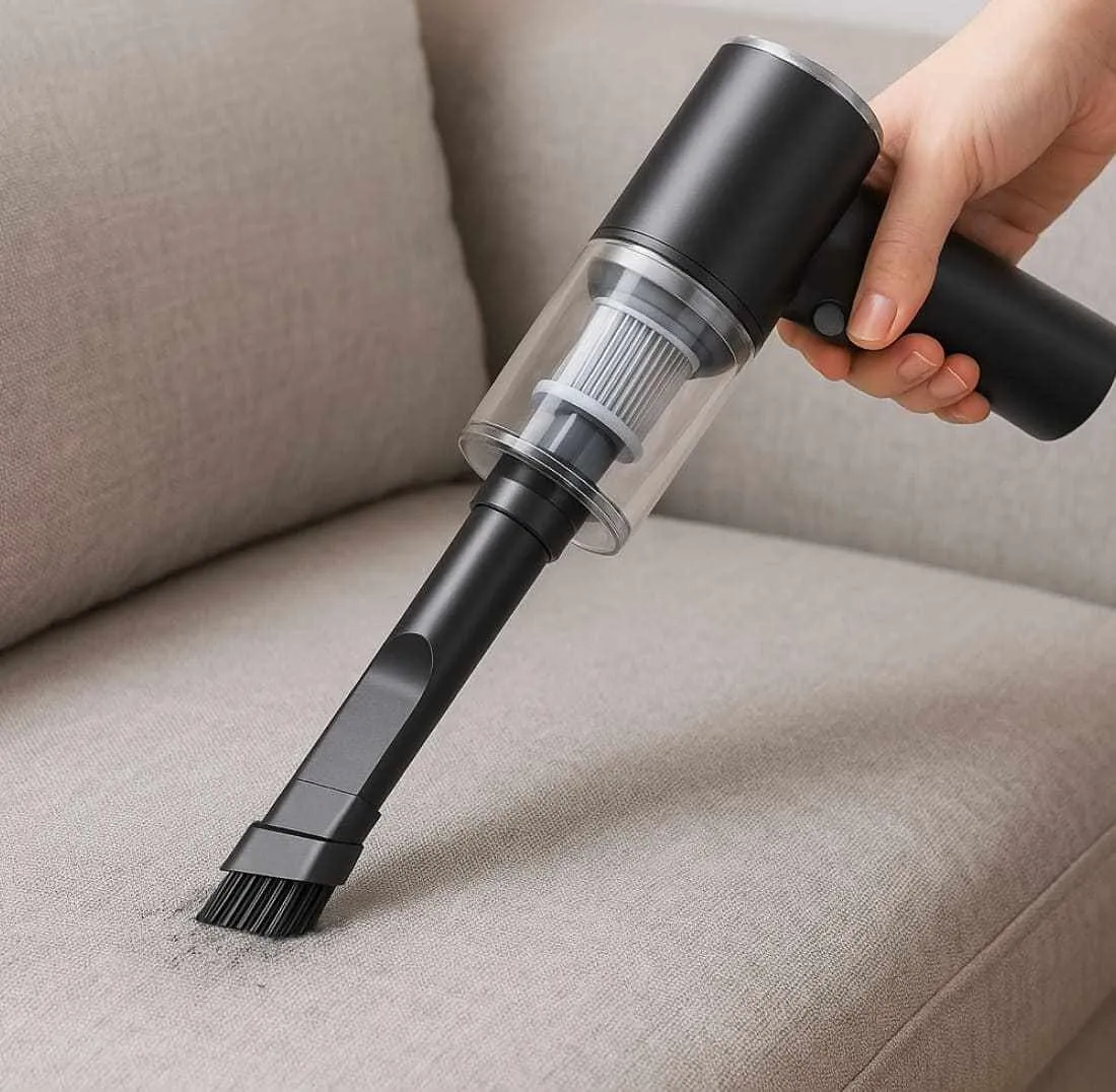 DustaClean — der kompakte, kabellose Akku-Handstaubsauger mit HEPA-Filtration und USB-Aufladung